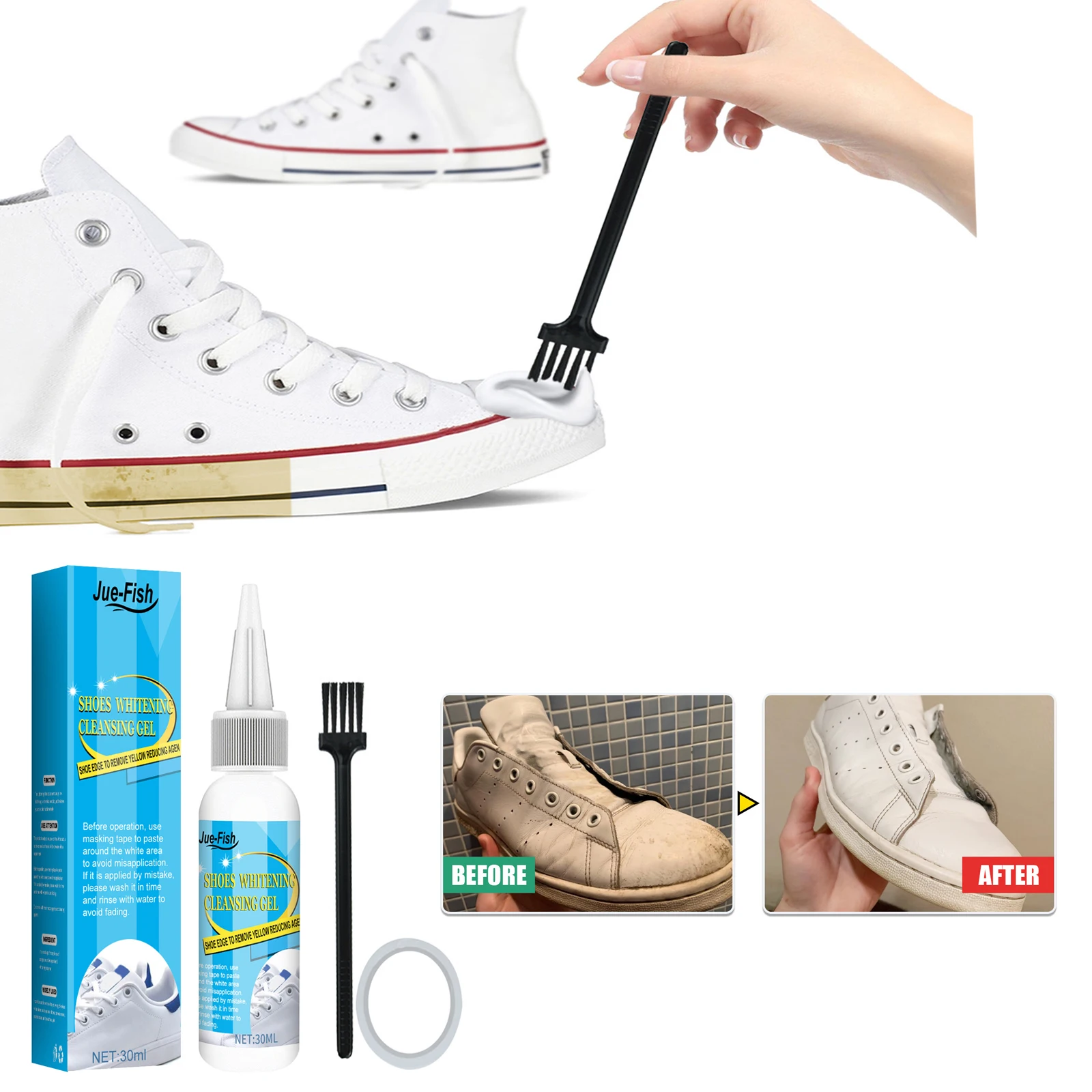 Scarpe bianche Gel per la puli - Sneaker Care Spray recensione e prezzo